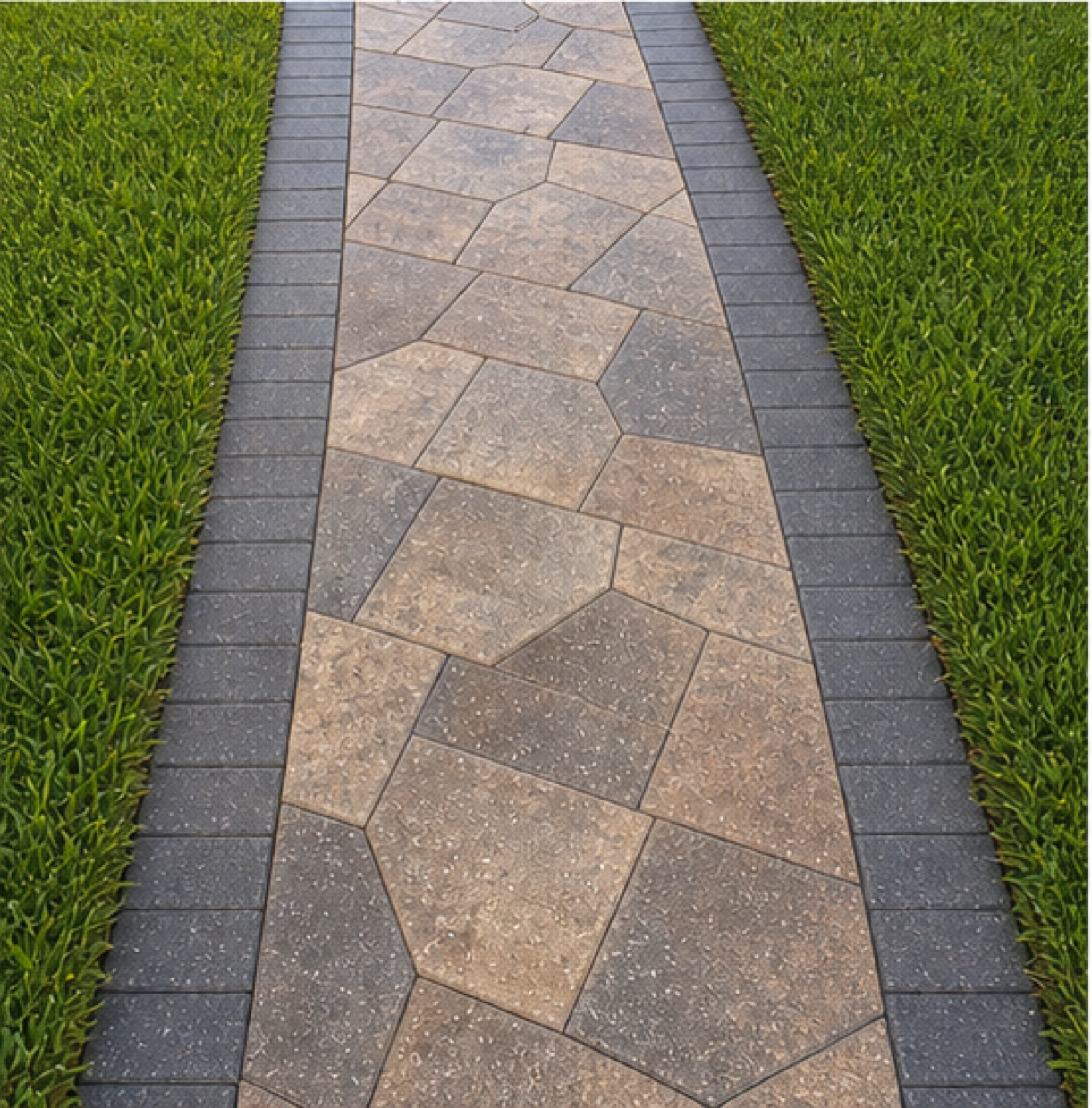 Walking path before restoration